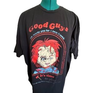 Chucky T Shirt Good Guys Black Short Sleeves Size XXL Unisex